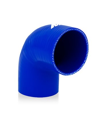 Manguito silicona 2,75" a 90º, Azul