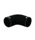 Manguito silicona 3" a 90º, Negro