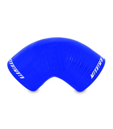 Manguito silicona 3" a 90º, Azul