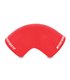 Manguito silicona 3" a 90º, Rojo