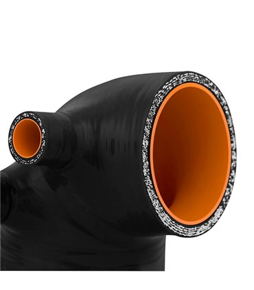 Manguito de silicona de admisión BMW E36 (325/328 / M3) w / 89mm HFM 1992-1999 Negro