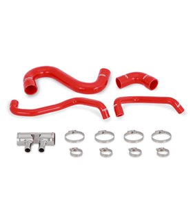 Kit manguitería silicona radiador inferior Ford Mustang GT 2015+, Rojo