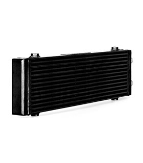 Radiador de aceite universal de doble paso, grande Negro