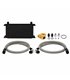 Kit radiador universal 19 filas Termostático Negro