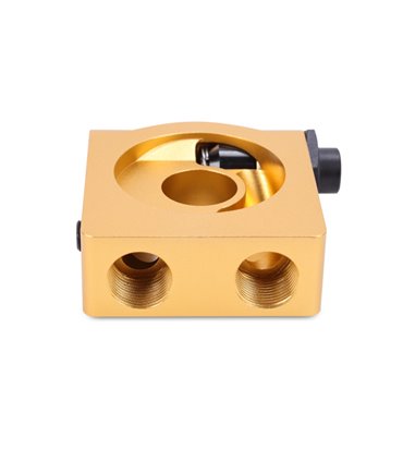 Placa sandwich de aceite con termostato en parte trasera para tornillo M22