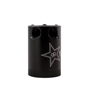 Rockstar Compact Baffled Oil Catch Can, 2-Puertos