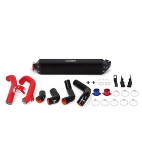 Honda Civic 1.5T/Si Performance Intercooler Kit, 2016+ Intercooler Negro, Tubos rojos