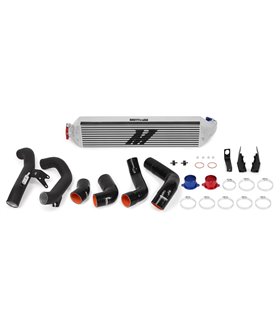 Honda Civic 1.5T/Si Performance Intercooler Kit 2016+, Intercooler Plata, Tubos negros