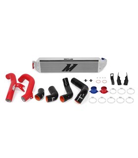 Honda Civic 1.5T/Si Performance Intercooler Kit 2016+ Intercooler Plata, Tubos rojos
