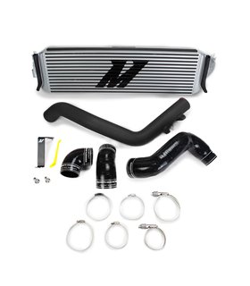 Honda Civic Type R Performance Intercooler Kit, 2017+, Core Plata, Tubería negra