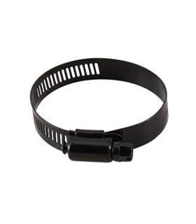 Abrazadera metálica, 0,71" - 0.1.26" (18 mm - 32 mm), Negro, pack de 10 unidades