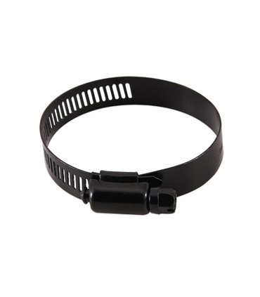 Abrazadera metálica, 0.83" - 1.73" (21 mm - 44 mm), Negro, pack de 10 unidades