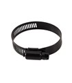 Abrazadera metálica, 1.30" - 2.24" (33 mm - 57 mm), Negro, pack de 10 unidades