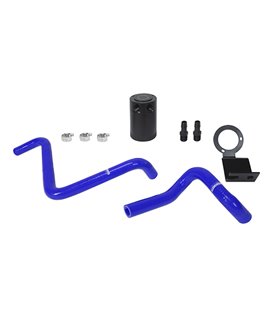 Subaru BRZ / Toyota / Scion FR 86-S Baffled retén del aceite Can, PCV secundarios, 2013+, Negro soporte azul Mangueras