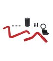 Toyota 86 / Scion FR-S Baffled colector de aceite, PCV lado, 2013+ Black Soporte Mangueras Subaru BRZ / Rojo