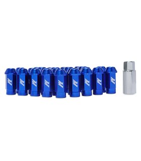 Tuercas de aluminio para llantas, 1/2" x 20, Azul