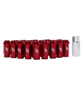 Tuercas de aluminio para llantas, 1/2" x 20, Rojo