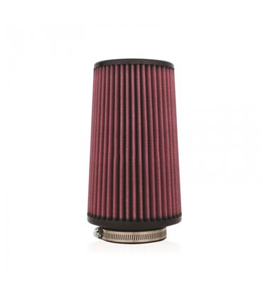 Filtro de aire de rendimiento Mishimoto, 4" de entrada, 7" de longitud del filtro, Rojo