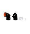 BMW E46 Kit Manguito de silicona de entrada, 1999-2005 Negro