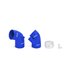 BMW E46 Kit Manguito de silicona de entrada, 1999-2005 Azul