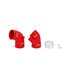 BMW E46 Kit Manguito de silicona de entrada, 1999-2005 Rojo