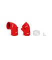BMW E46 Kit Manguito de silicona de entrada, 1999-2005 Rojo